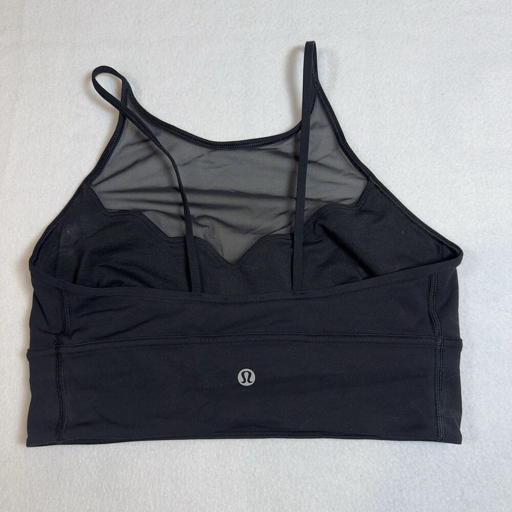 Lululemon Mesh Scallop Sports Bra Yoga Pilates Women’s Size 6 - Picture 2 of 3
